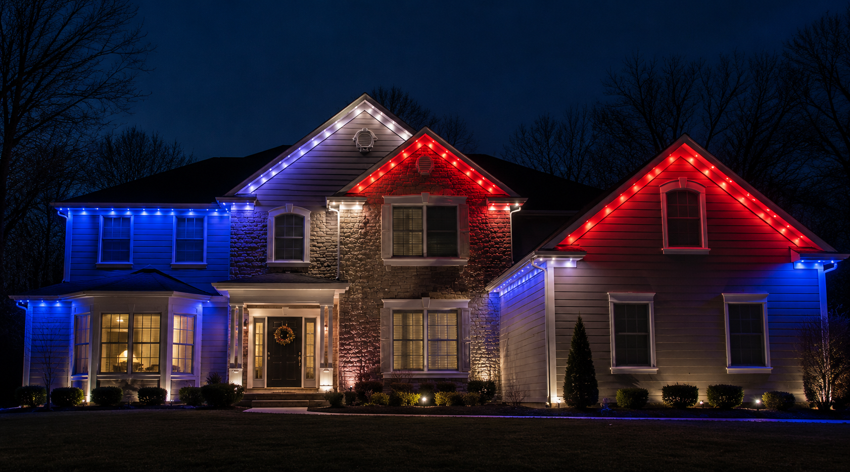 Year-round LED lighting in North Canton